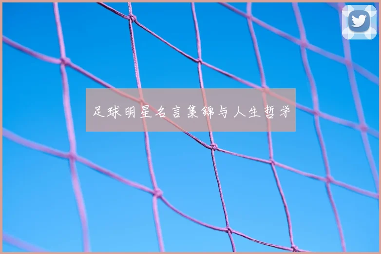 足球明星名言集锦与人生哲学